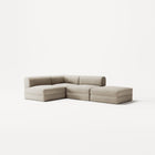 LUNA - 3 Seat with open end - Right - Corduroy Off-White