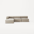 LUNA - 3 Seat with open end - Right - Corduroy Off-White