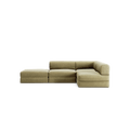 LUNA - 3 Seat with open end - Left - Corduroy Lime