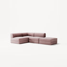LUNA - 3 Seat with open end - Right - Corduroy Soft Pink