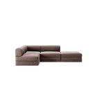 LUNA - 3 Seat with open end - Right - Corduroy Warm Brown