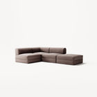 LUNA - 3 Seat with open end - Right - Corduroy Warm Brown