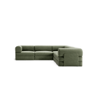 LUNA - 5 Seat corner sofa - Right - Corduroy Moss Green