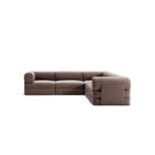 LUNA - 5 Seat corner sofa - Right - Corduroy Warm Brown