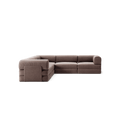 LUNA - 5 Seat corner sofa - Left - Corduroy Warm Brown
