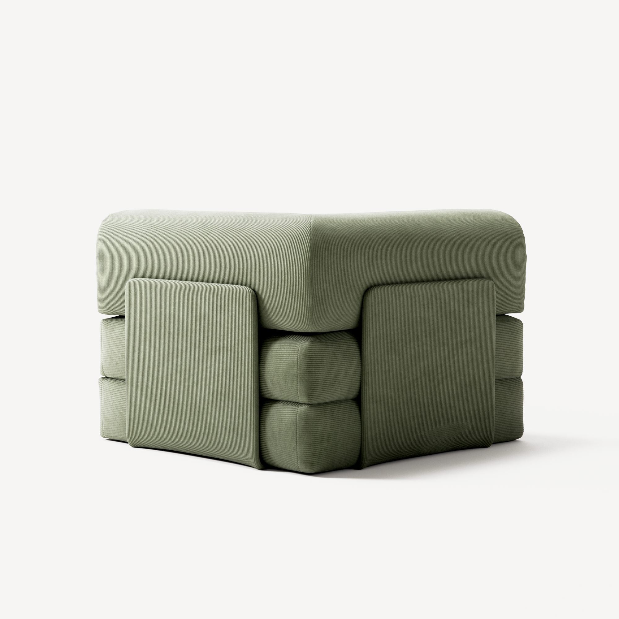 LUNA - Corner - Corduroy Moss Green