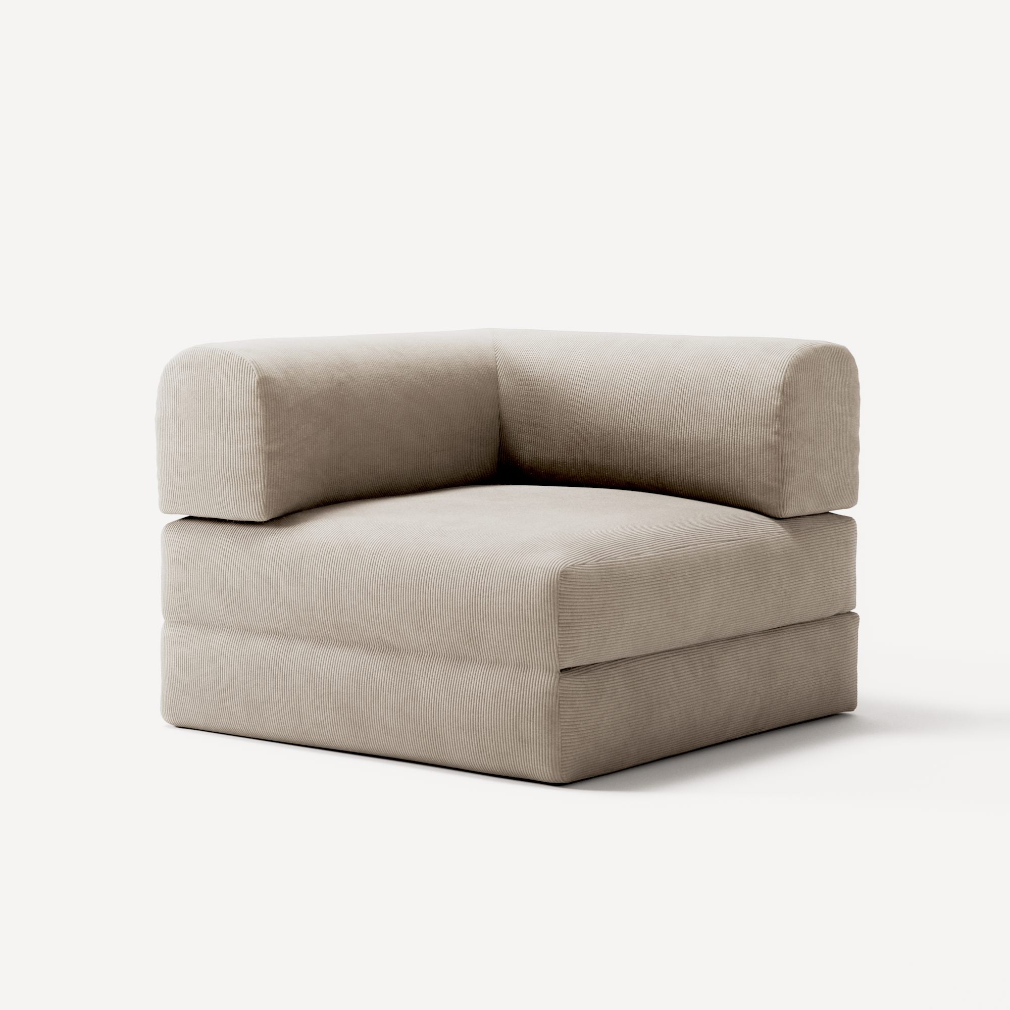 LUNA - Corner - Corduroy Pale Beige