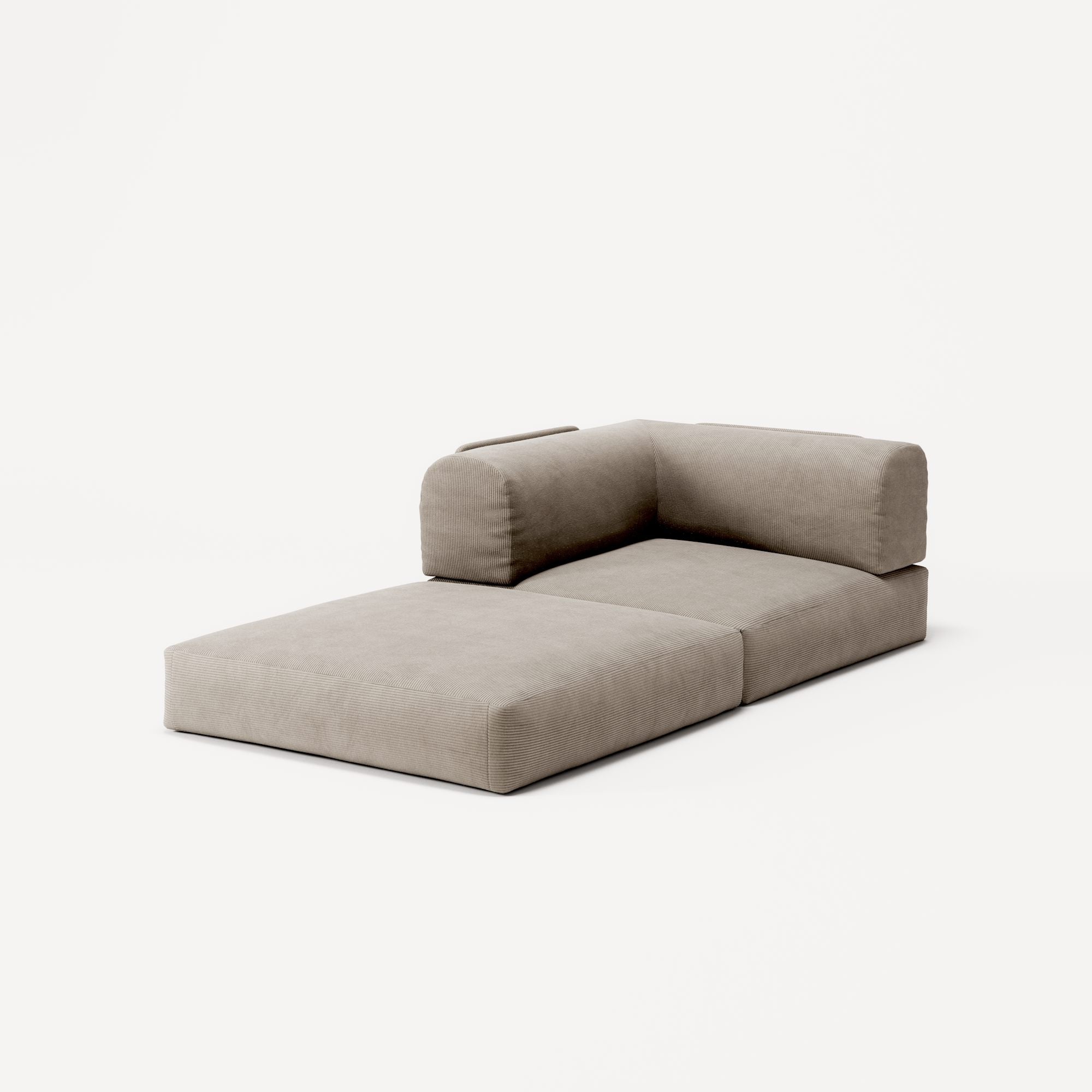 LUNA - Corner - Corduroy Pale Beige