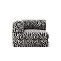 LUNA - Corner - Chenille Jacquard Zebra Black White