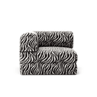 LUNA - Corner - Chenille Jacquard Zebra Black White