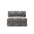LUNA - Seat - Chenille Jacquard Zebra Black White