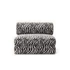 LUNA - Seat - Chenille Jacquard Zebra Black White