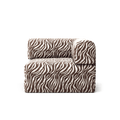 LUNA - Corner - Chenille Jacquard Zebra Brown White