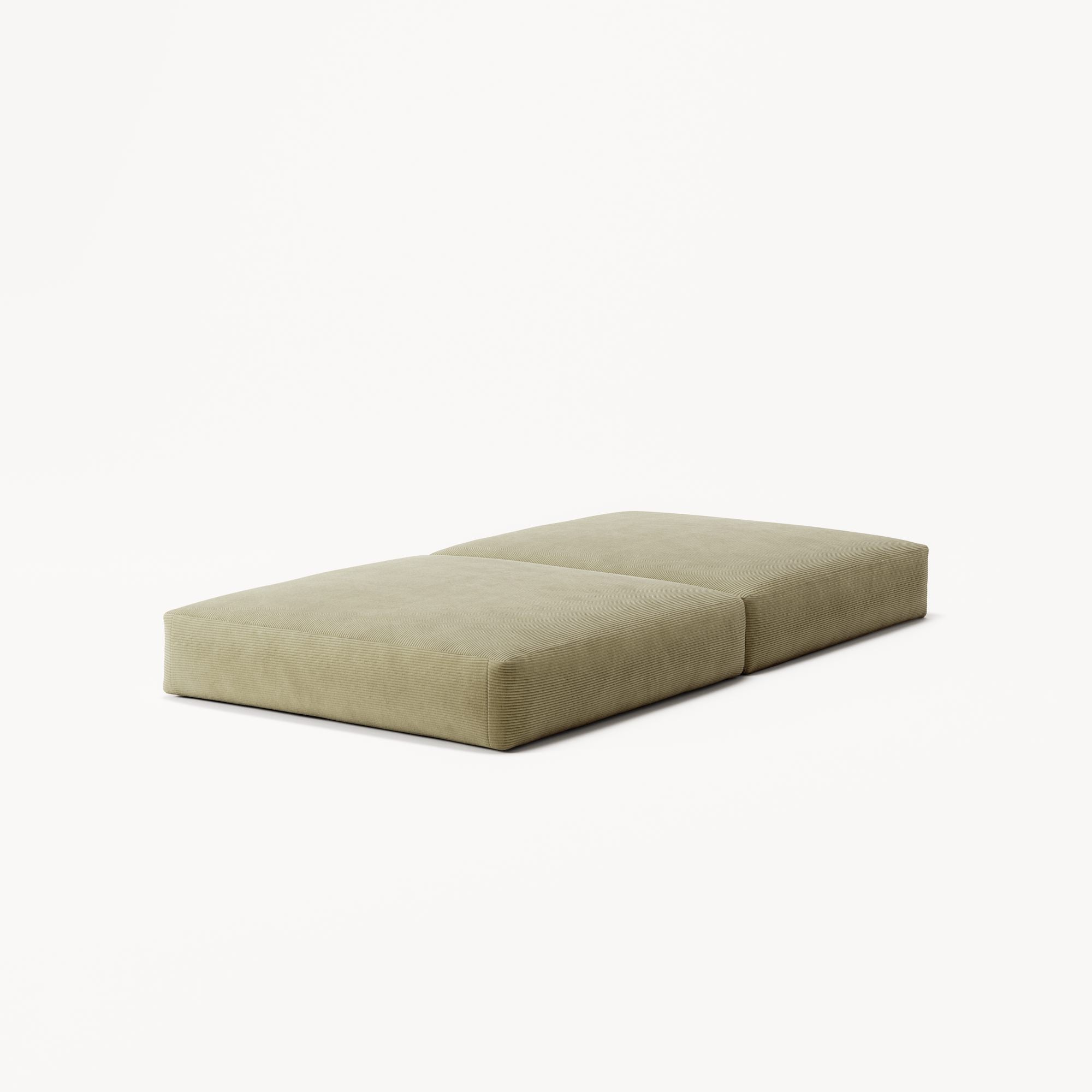 LUNA - Pouf - Corduroy Lime