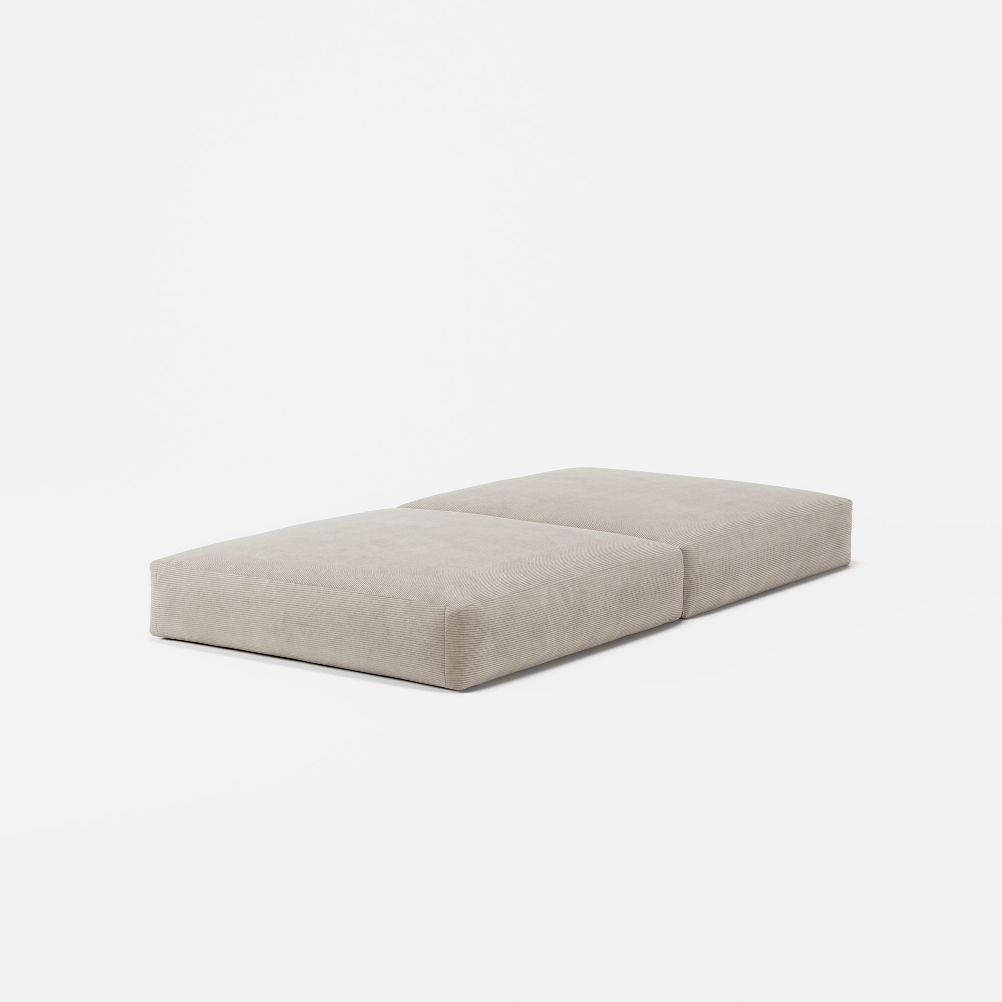 LUNA - Pouf - Corduroy Pale Beige