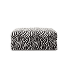 LUNA - Pouf - Chenille Jacquard Zebra Black White
