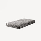 LUNA - Pouf - Chenille Jacquard Zebra Black White