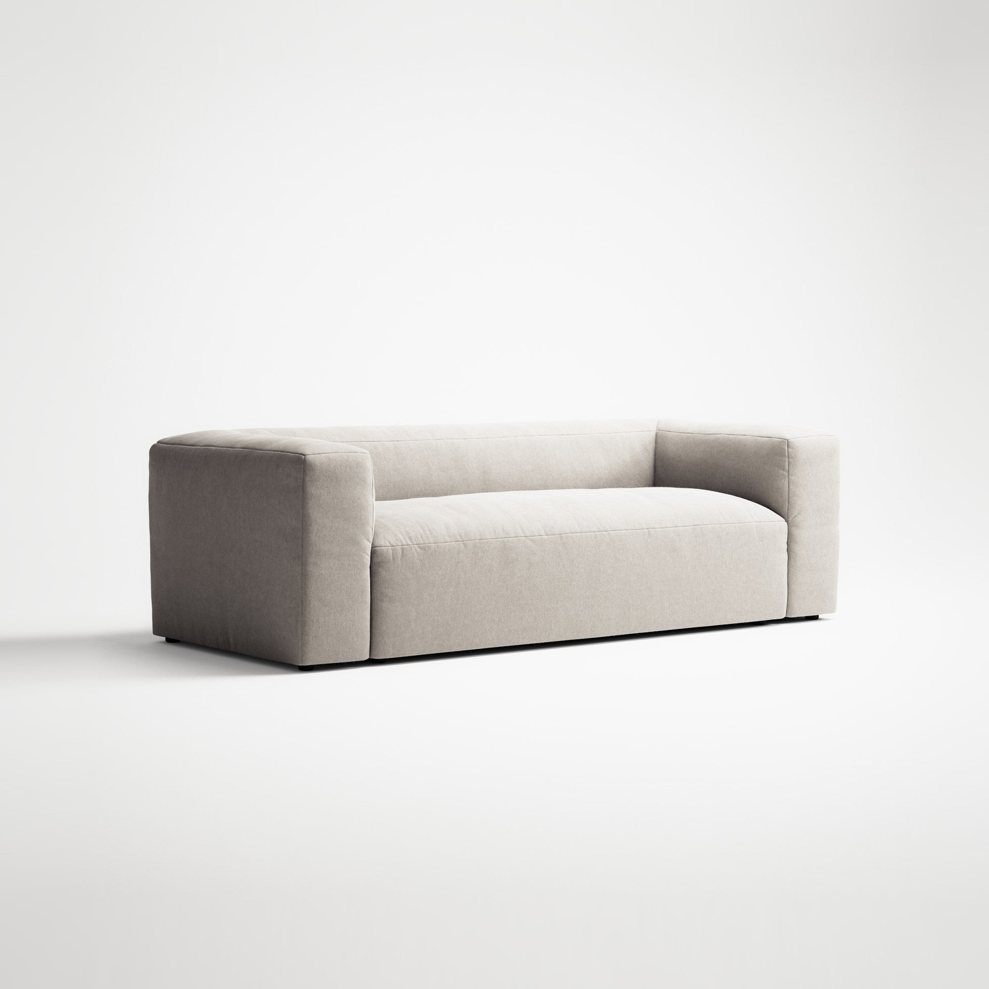 MONOLITH - 2 Seat - Micro Chenille Grey Cream
