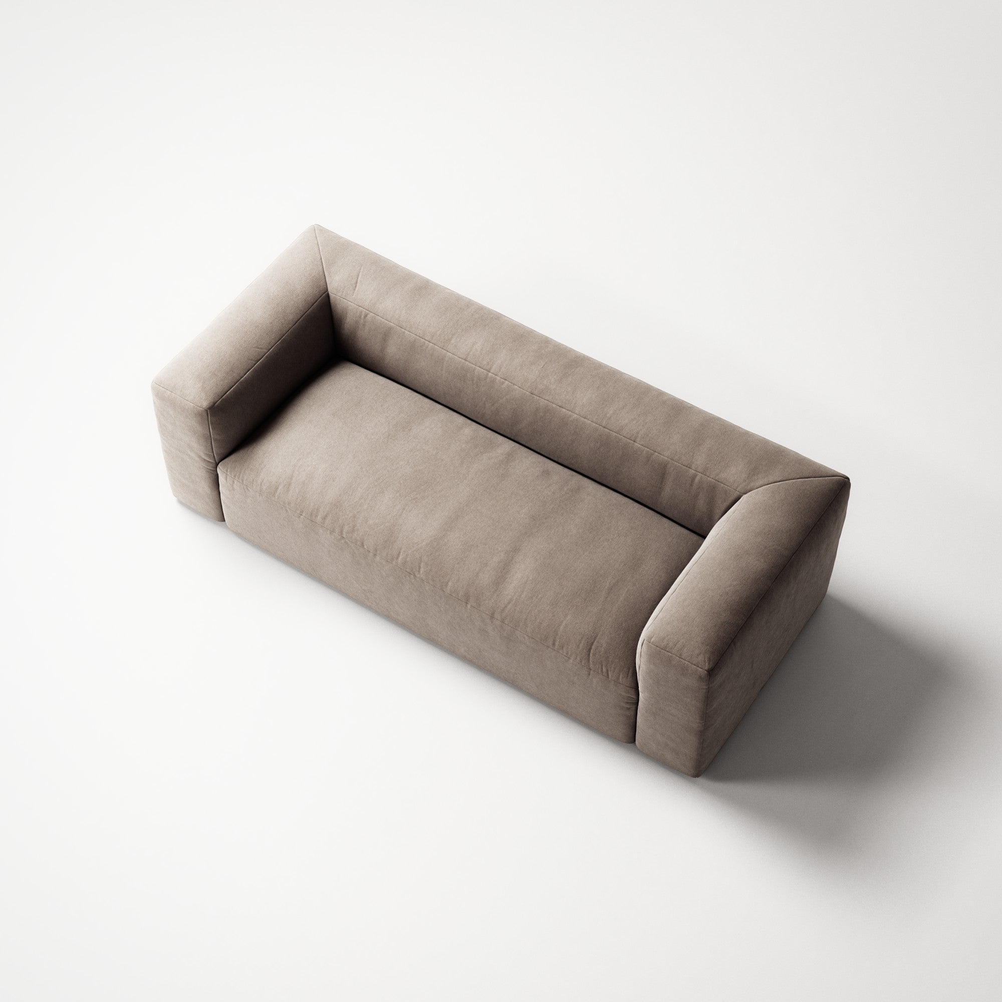 MONOLITH - 2 Seat - Micro Chenille Stone Beige