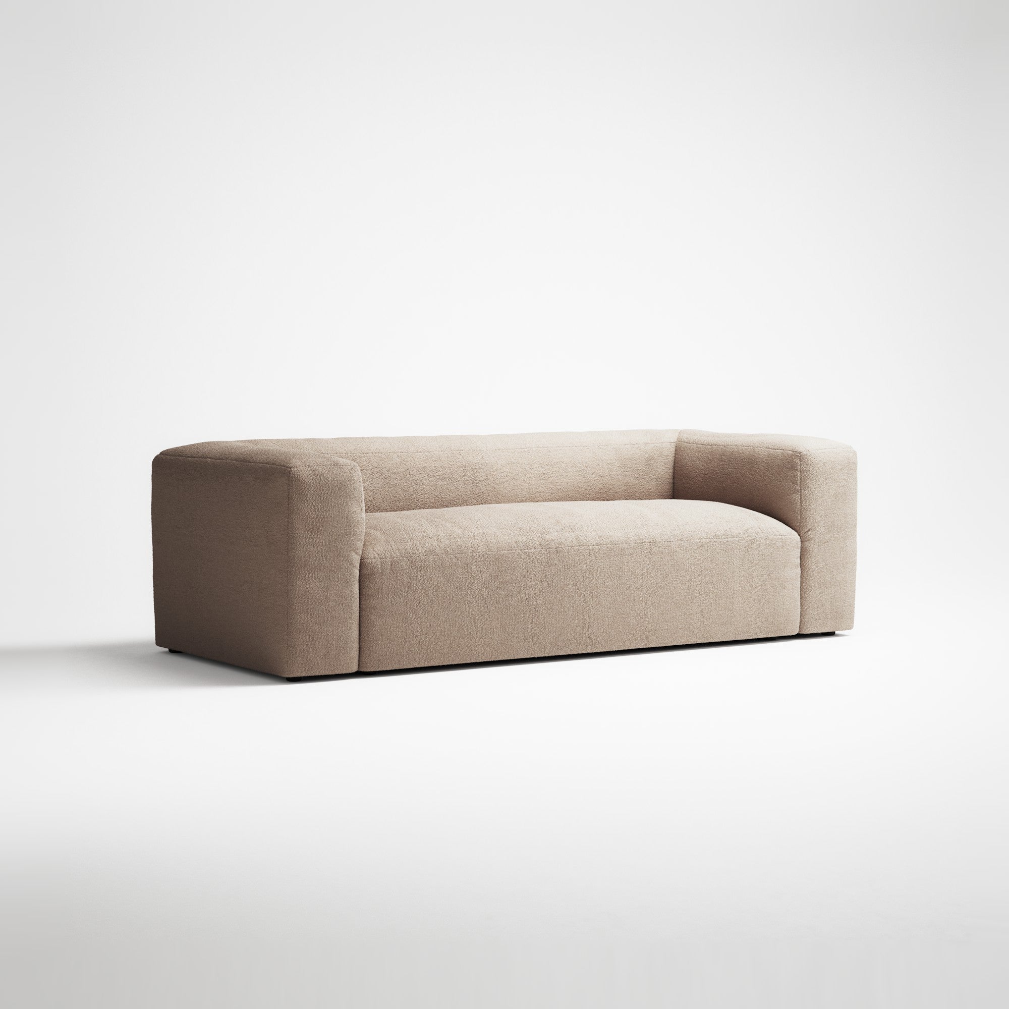 MONOLITH - 2 Seat - Glint Bouclé Chalk Pink