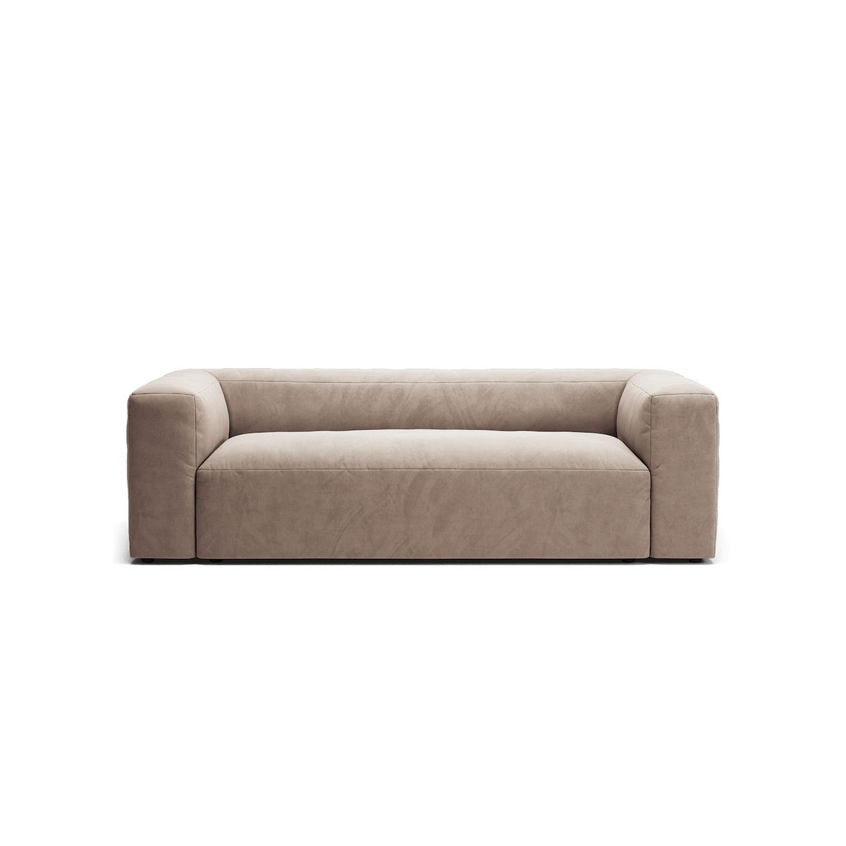 MONOLITH - 2 Seat - Soft Matte Velvet Warm Beige