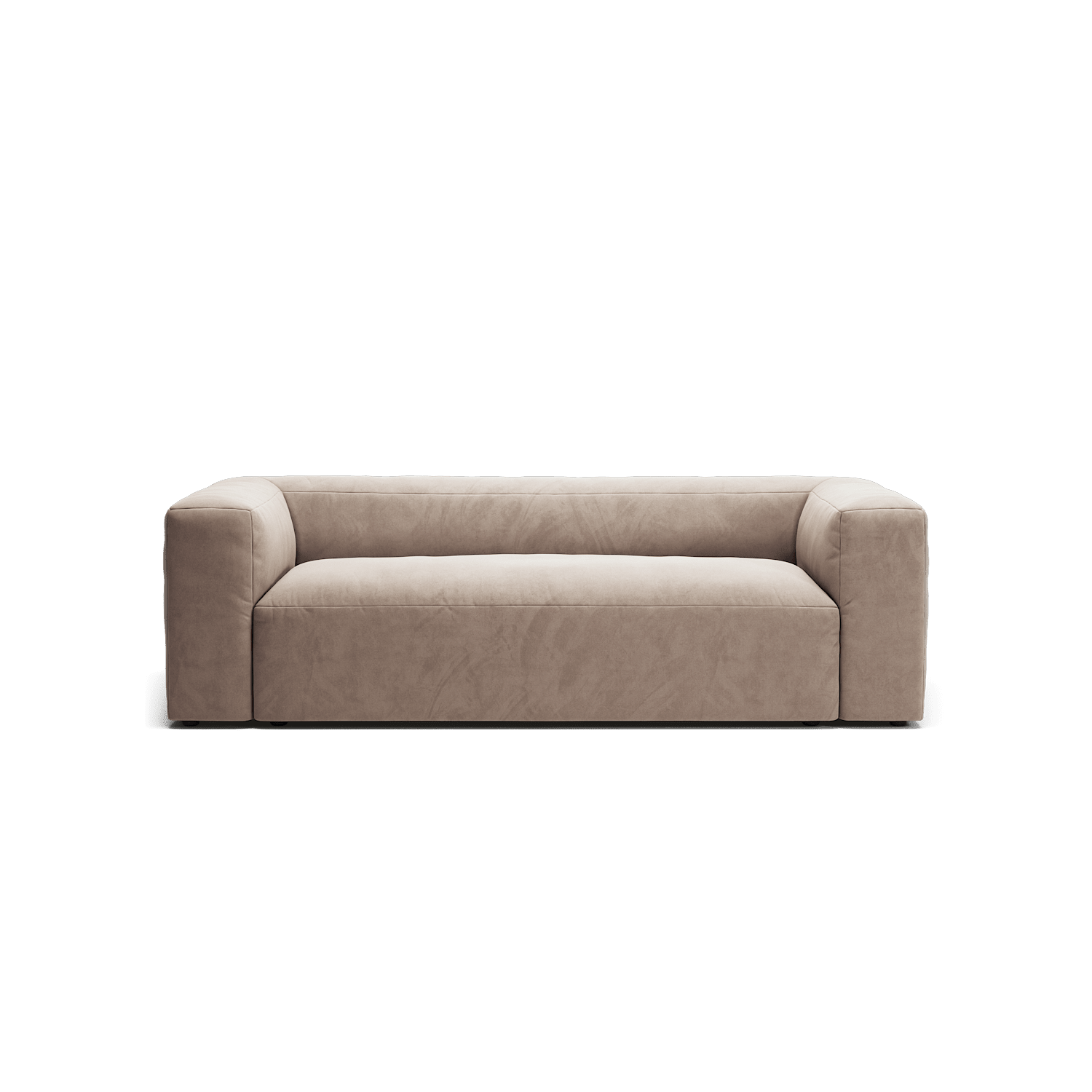 MONOLITH - 2 Seat - Soft Matte Velvet Warm Beige