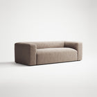 MONOLITH - 2 Seat - Soft Matte Velvet Warm Beige
