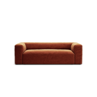 MONOLITH - 2 Seat - Soft Matte Velvet Rust Orange