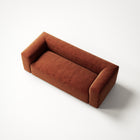 MONOLITH - 2 Seat - Soft Matte Velvet Rust Orange