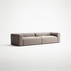 MONOLITH - 4 Seat - Micro Chenille Stone Beige