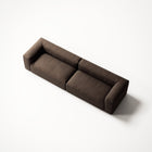 MONOLITH - 4 Seat - Glint Bouclé Dark Brown