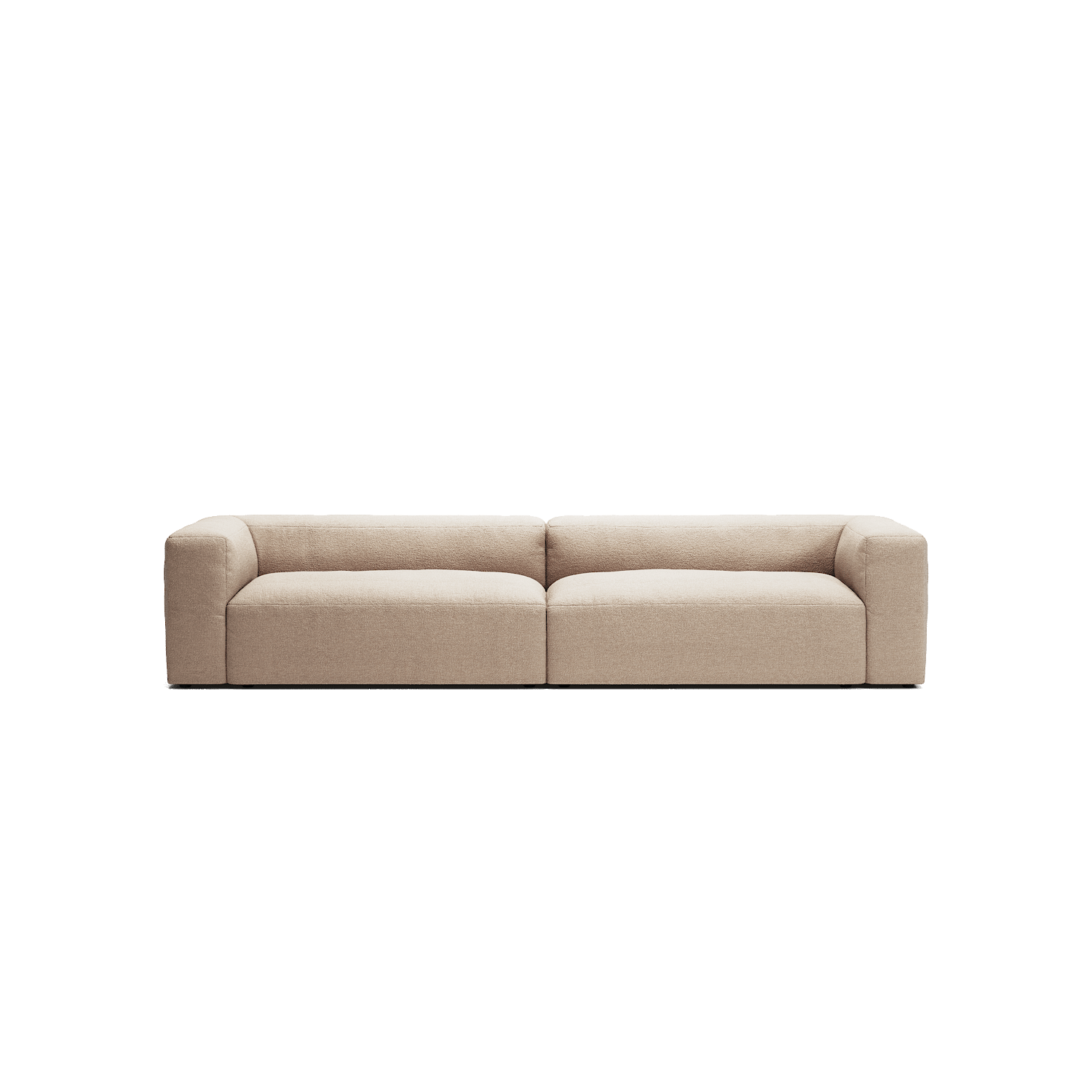 MONOLITH - 4 Seat - Glint Bouclé Chalk Pink