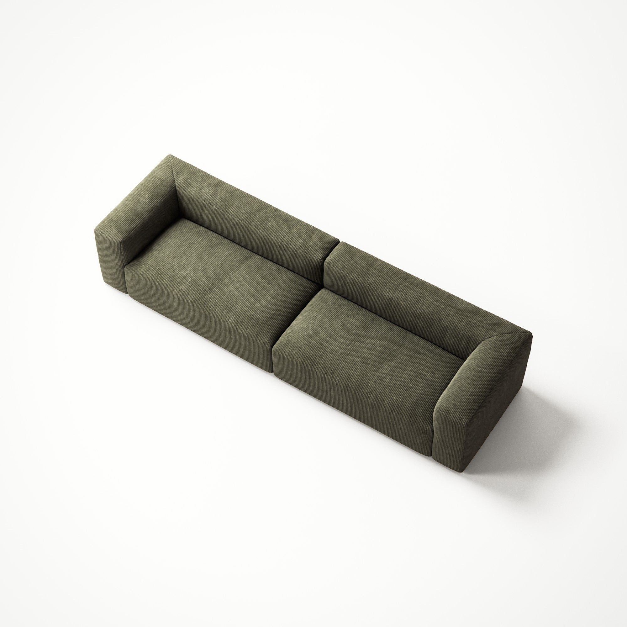 MONOLITH - 4 Seat - Bold Corduroy Moss Green