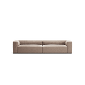 MONOLITH - 4 Seat - Soft Matte Velvet Warm Beige