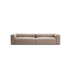 MONOLITH - 4 Seat - Soft Matte Velvet Warm Beige