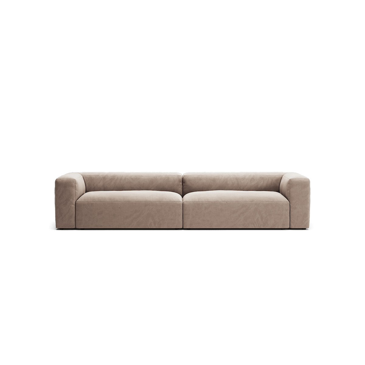 MONOLITH - 4 Seat - Soft Matte Velvet Warm Beige
