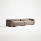 MONOLITH - 4 Seat - Soft Matte Velvet Warm Beige