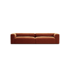 MONOLITH - 4 Seat - Soft Matte Velvet Rust Orange