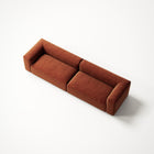 MONOLITH - 4 Seat - Soft Matte Velvet Rust Orange