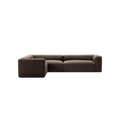 MONOLITH - 5 Seat Corner - Left - Glint Bouclé Dark Brown