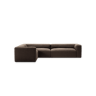 MONOLITH - 5 Seat Corner - Left - Glint Bouclé Dark Brown