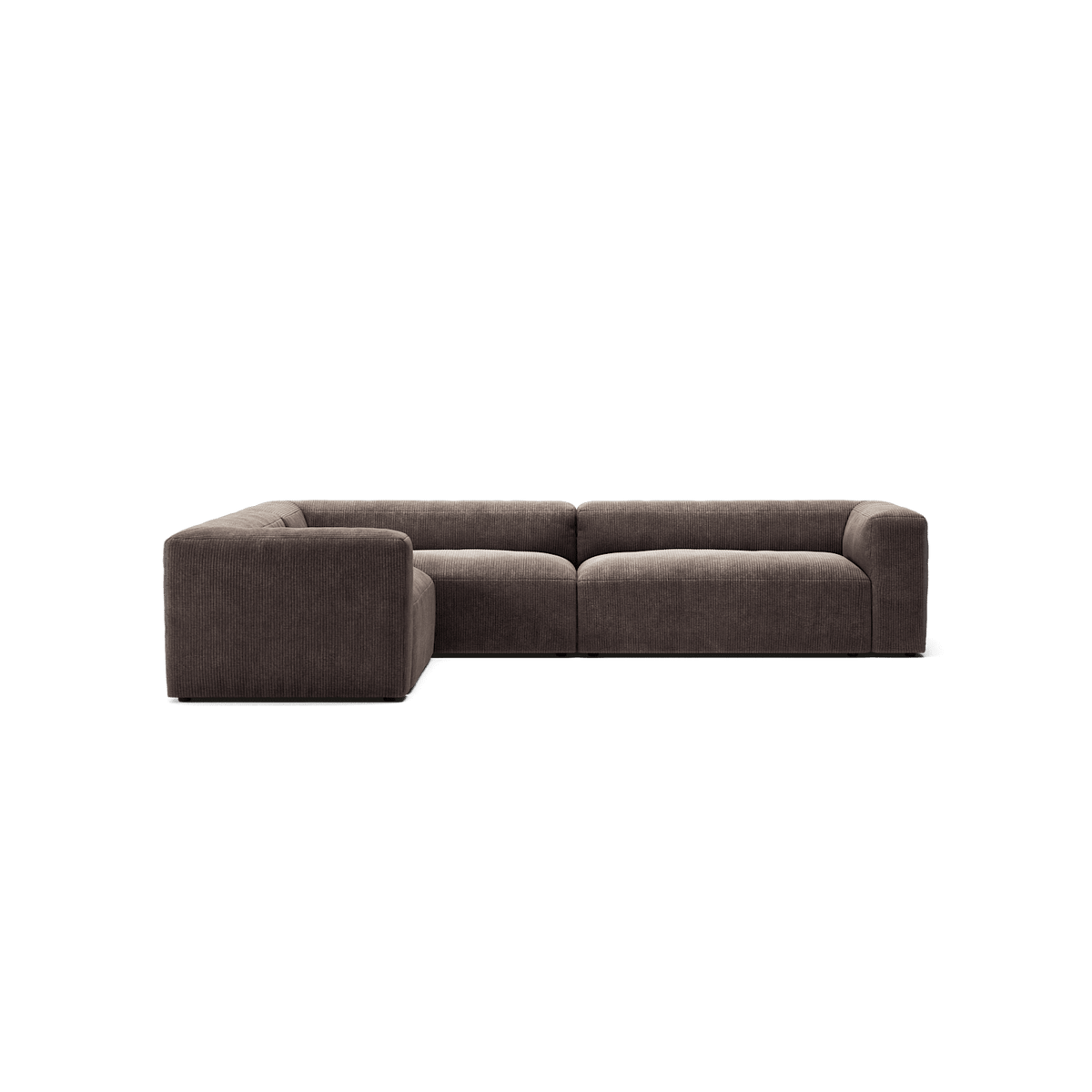 MONOLITH - 5 Seat Corner - Left - Bold Corduroy Dark Brown