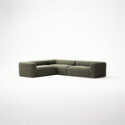 MONOLITH - 5 Seat Corner - Left - Bold Corduroy Moss Green
