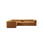 MONOLITH - 5 Seat Corner - Left - Bold Corduroy Burnt Orange
