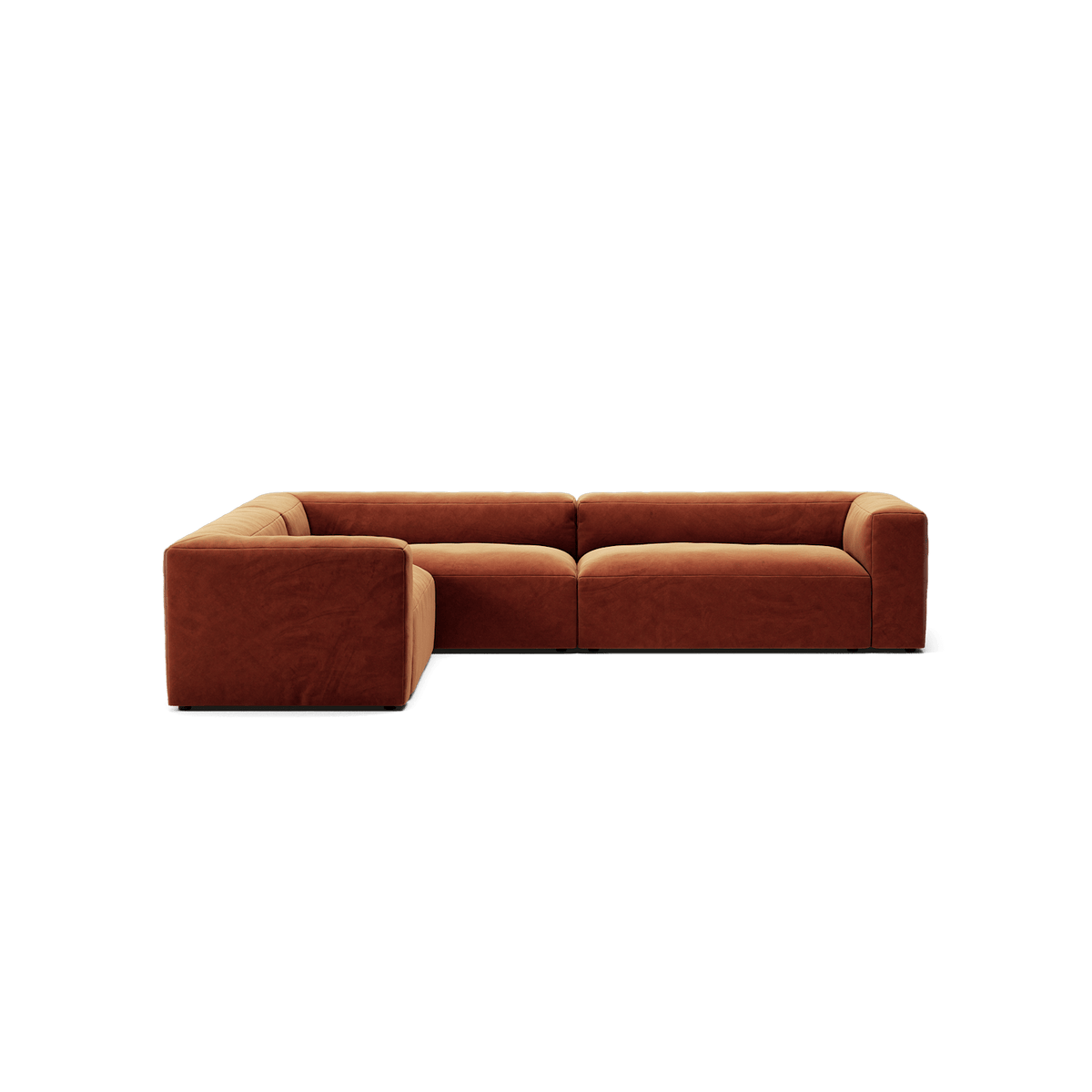 Monolith Rust Logo MONOLITH - 2 Seat - Soft Matte Velvet Rust Orange – Workdeco