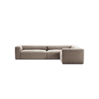 MONOLITH - 5 Seat Corner - Right - Micro Chenille Stone Beige