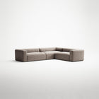 MONOLITH - 5 Seat Corner - Right - Micro Chenille Stone Beige