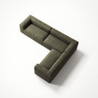 MONOLITH - 5 Seat Corner - Right - Bold Corduroy Moss Green