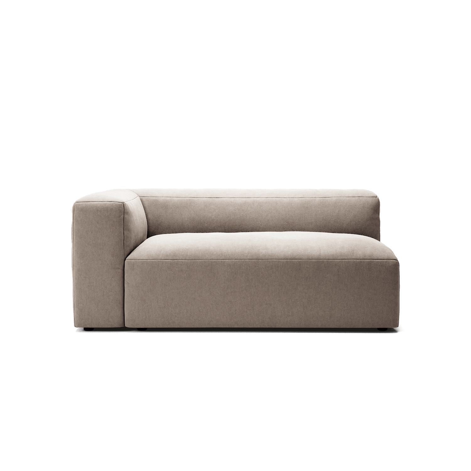 MONOLITH - 2 Seat - Left - Micro Chenille Stone Beige