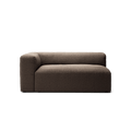 MONOLITH - 2 Seat - Left - Glint Bouclé Dark Brown